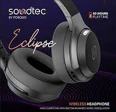 Porodo Eclipse Wireless Headphone ENC PD-STWLEPO11 -BK (Box-Pack) 1
