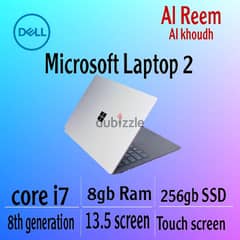 microsoft laptop-2 8th generation core i7 8gb ram 256gb ssd touch scre 0
