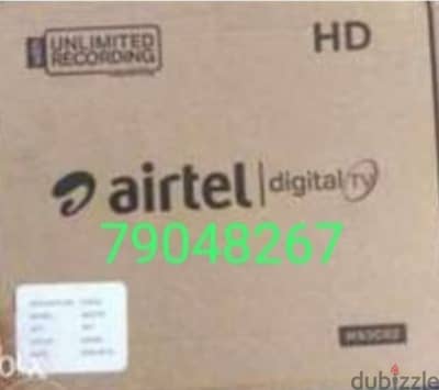 Full HDD Airtel receiver digital  With 6months malyalam tamil