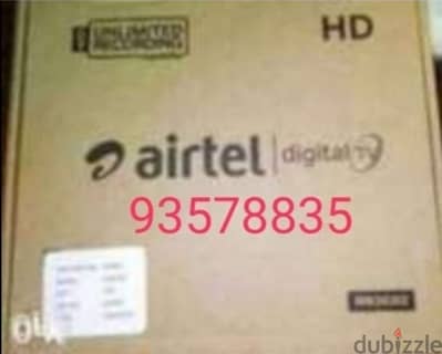 Full HDD Airtel receiver digital  With 6months malyalam tamil