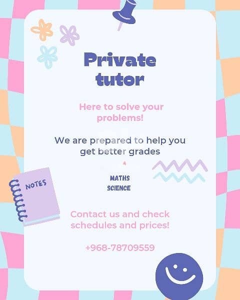 Private Tutor, Seeb Sur Al Hadid (call 78190800) 9