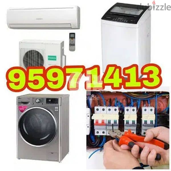 full automatic washing machine repair AC  plumber electric electrician 0