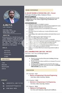 7 years experience indian civil engineer looking for job