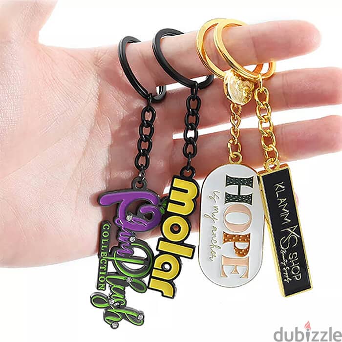 get custom keychain of your name, logo, or any shape 4
