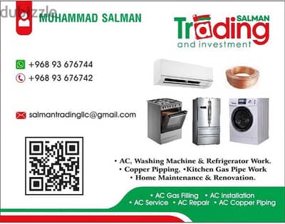 we do ac installation and maintenance, services.