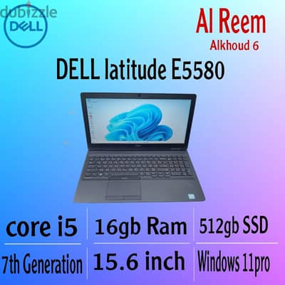 dell latitude e5580 core i5 16gb ram 512gb ssd 15-6 inch screen