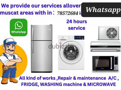 24/7 available at your door step refrigerator &freezers technishan