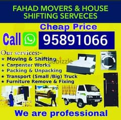 Movers and Packers House shifting furniture dismantle & fixing