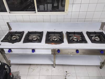 Heavy duty gas stove and steel work for hotels