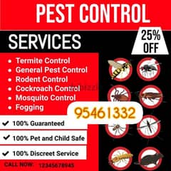 Pest Control Services for all kinds of Insects