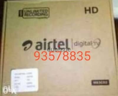 New Full HDD Airtel set top box with 6months malyalam tamil telgu