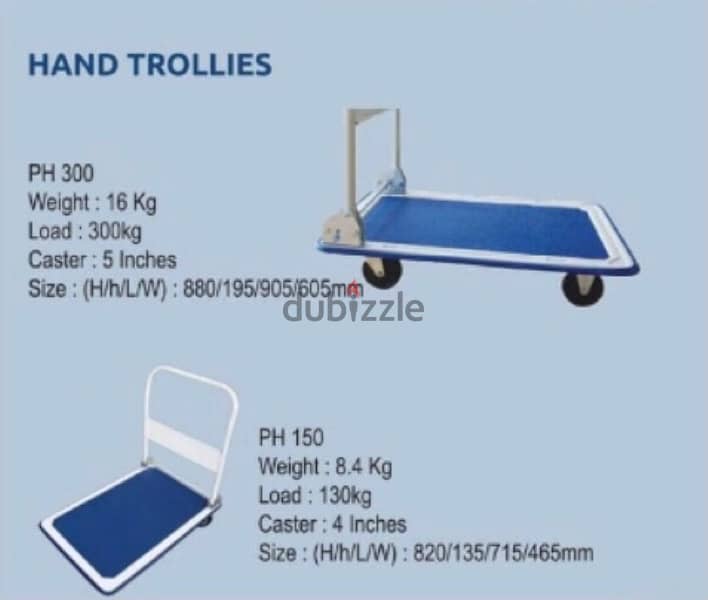 Blue Hand trollies 0