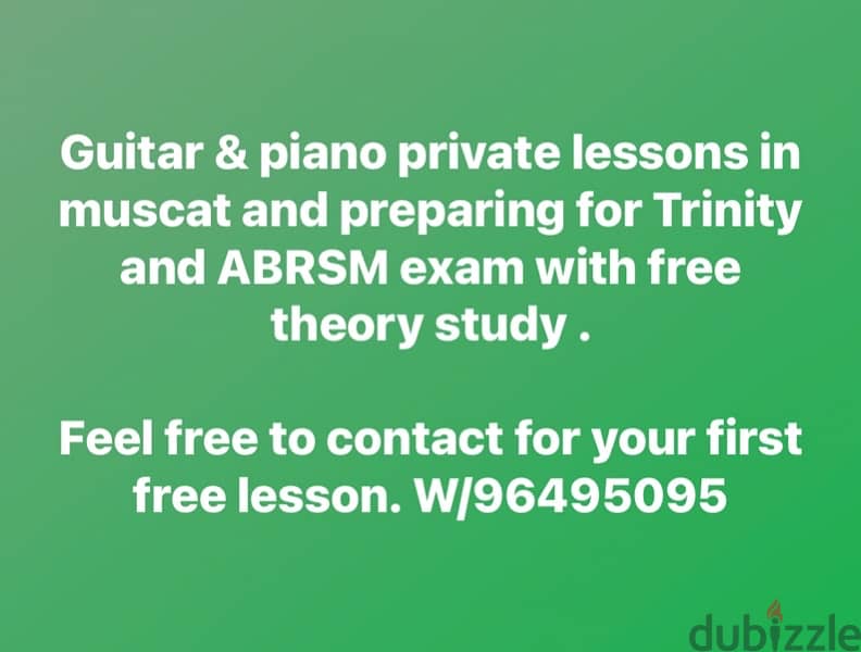 Guitar private lessons 1