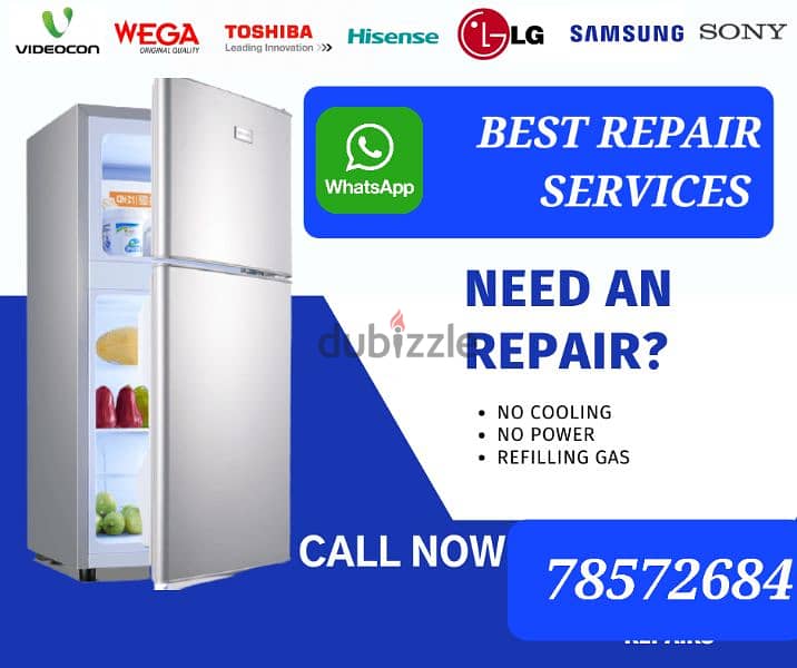 24/7 available at your door step refrigerator &freezers technishan 0