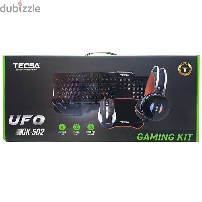 TECSA 4 in 1 RGB Gaming Kit UFO GK-502 (BoxPacked) 1