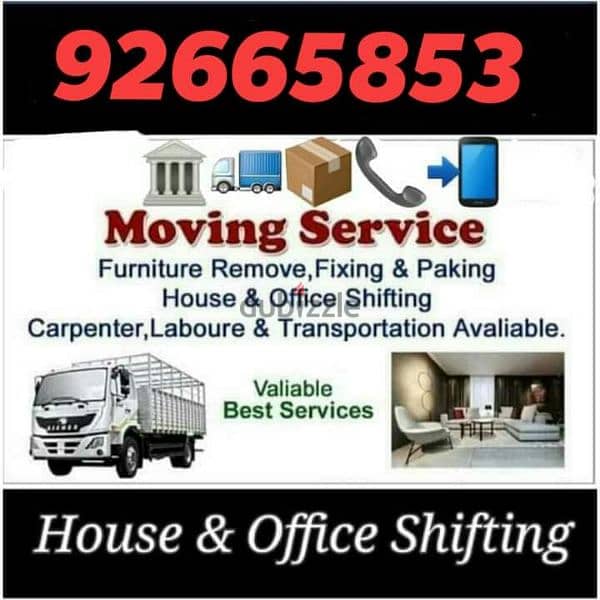 transport services House shifting 9266 5853 0