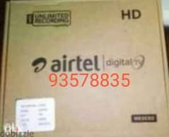 New DTH HDD box six month
Airtel digital 0