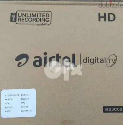 Airtel new Full HD receiver With six months malayalam Tamil