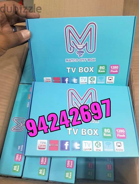 8k Android box with 1year subscription all countries channel work 0