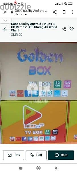 Yellow model android smart Box all country channels work