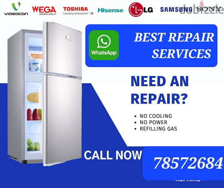 24/7 available at your door step refrigerator &freezers technishan 0