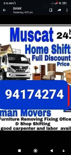 House villa and office shifting service all Oman