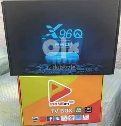 Latest android box 8gb ram 128gb rom with 1 year subcription