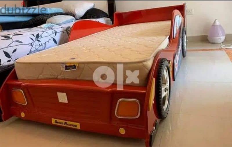 Kids Car Bed used condition. Location in Bawsher near stadium. 1