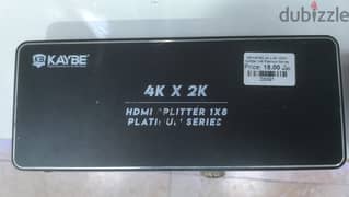 KB KAYBE 4K ×2K HDMI Splitter 1×8 Platinum Series (Box-Pack) 0