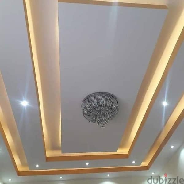 interior design decore paint Grc gypsum work ديكور جبس و صبغ 8