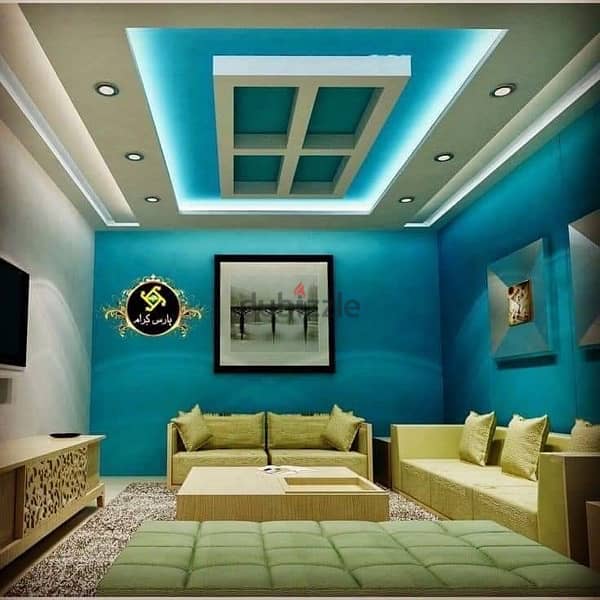 interior design decore paint Grc gypsum work ديكور جبس و صبغ 12