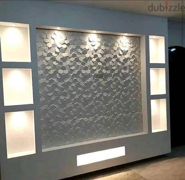 interior design decore paint Grc gypsum work ديكور جبس و صبغ 13