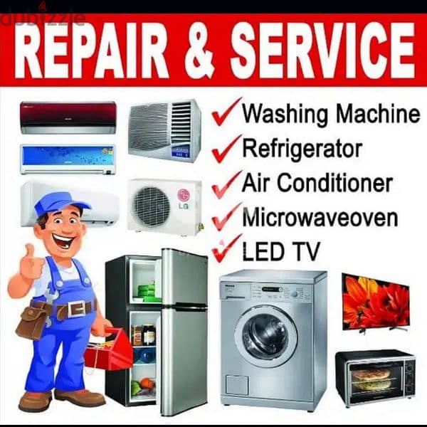 full automatic washing machine repair AC  plumber electric electrician 0