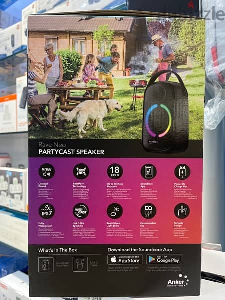 ANKER PARTYCAST SPEAKER RAVE NEO 1