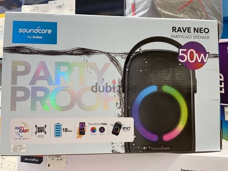 ANKER PARTYCAST SPEAKER RAVE NEO 3