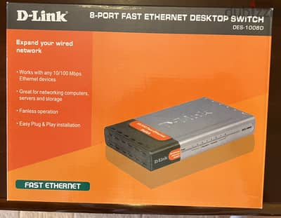 8-port fast Ethernet switch - DLink