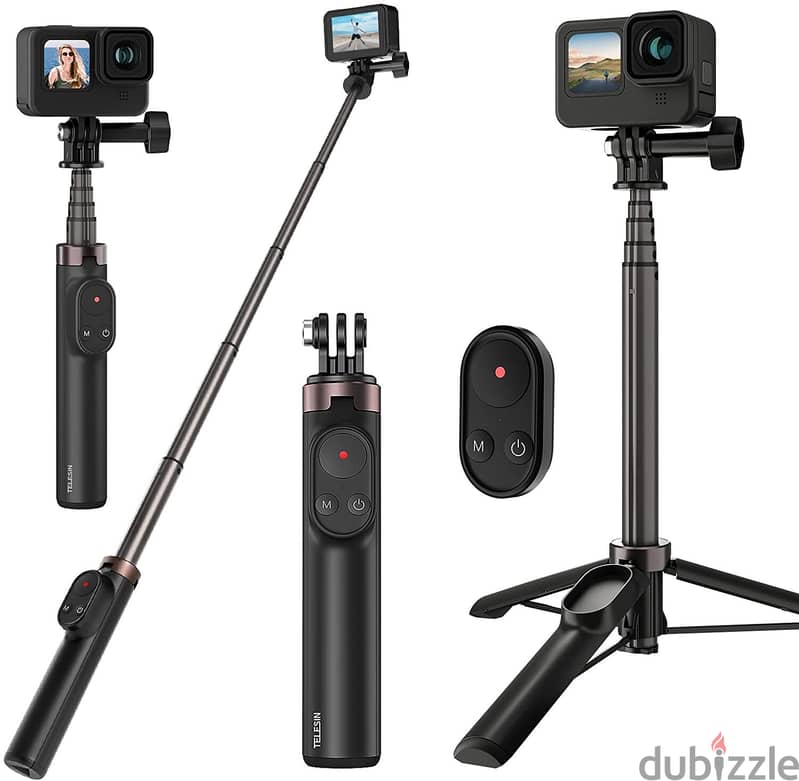 Telesin vlog selfie stick with remote (BoxPacked) 0