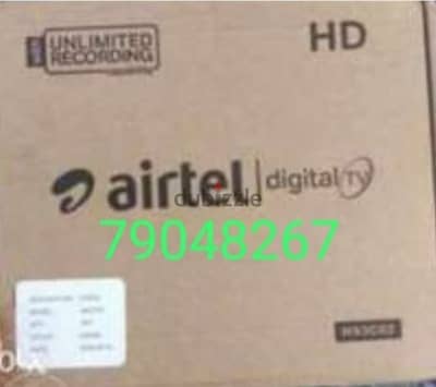 New Digital Airtel hd receiver with Six months Malyalam Tamil telgu ka