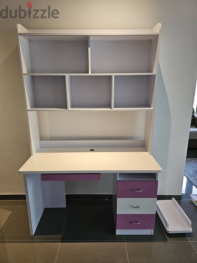 Desk With Shelves Above 2