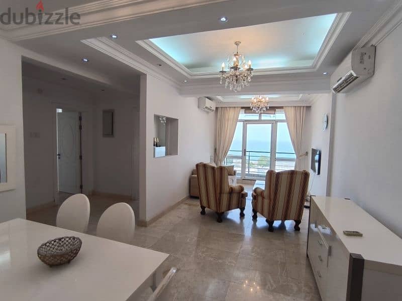 Sea view 2 BHK fully furnished apartment for rent in North Al Hail 1