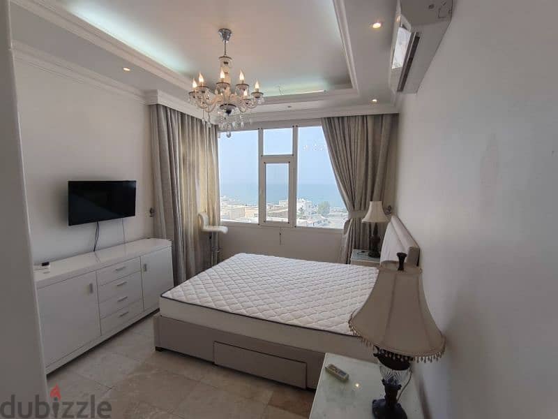Sea view 2 BHK fully furnished apartment for rent in North Al Hail 5