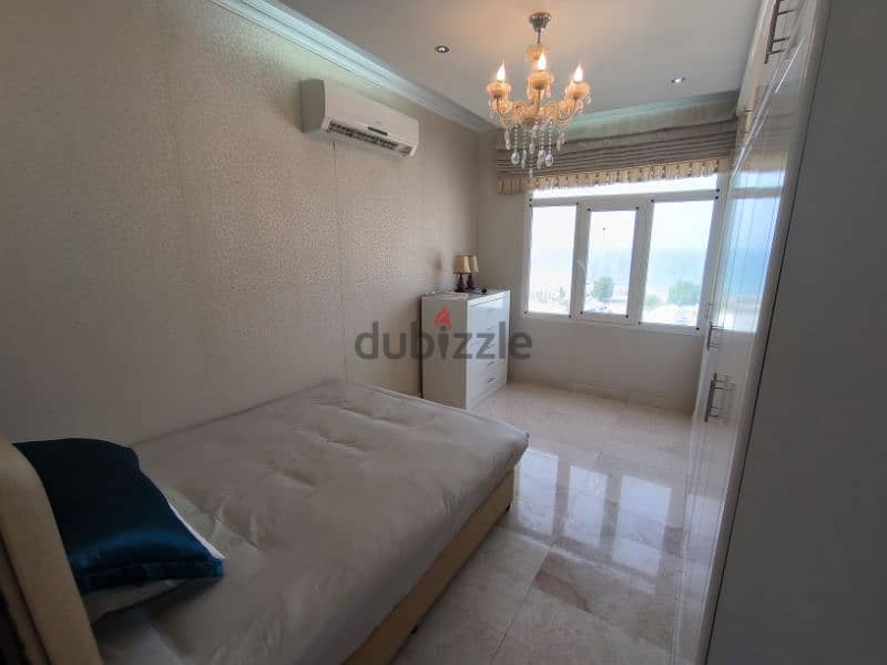 Sea view 2 BHK fully furnished apartment for rent in North Al Hail 7