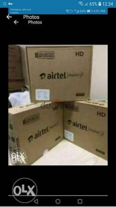 HDD new Airtel Receiver with 1month tamil Malayalam Hindi