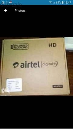 Airtel new Full HDD receiver with 1months south malyalam tamil telgu 0