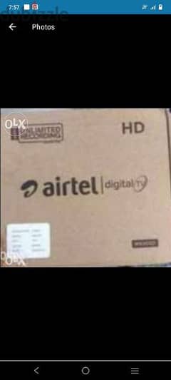 Airtel HD receiver new Set Top Box Latest model 
With 6months 0