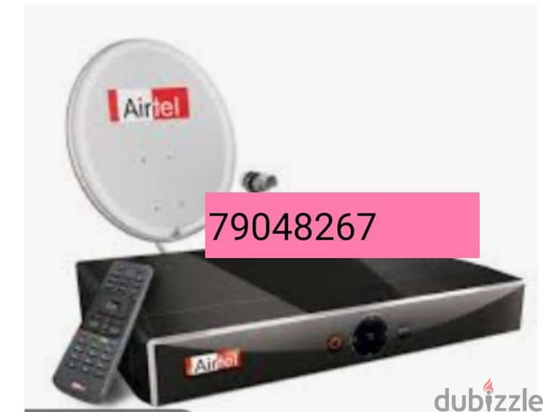 Full HDD Airtel receiver with Six months Malyalam Tamil telgu kannada 0