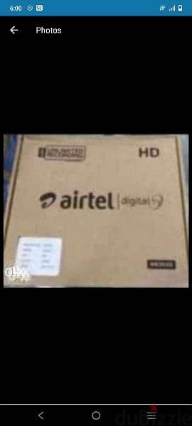 Full HDD Airtel receiver with Six months Malyalam Tamil telgu kannada