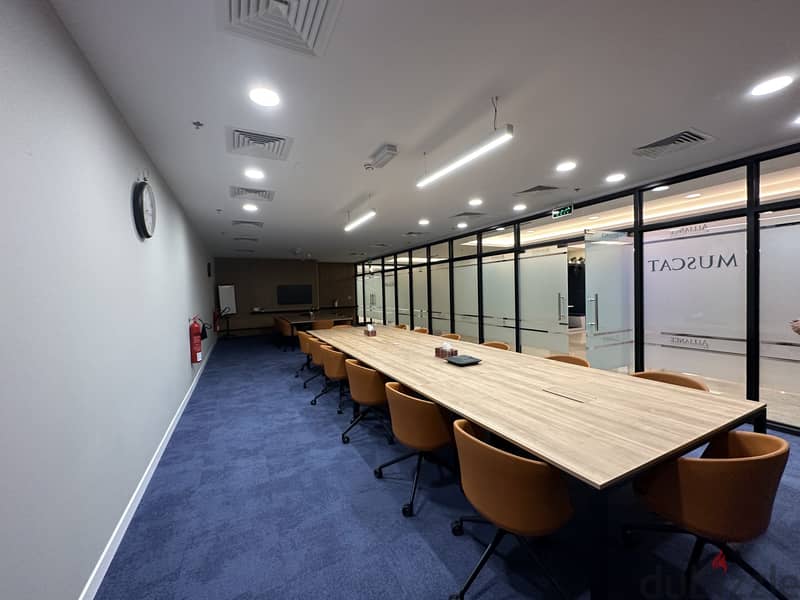 4 Desk Office Space in Business Center in Qurum 1