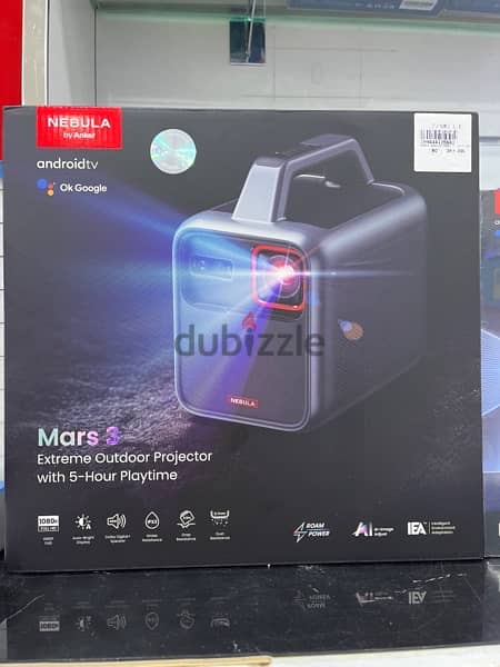 PORTABLE PROJECTOR MARS 3 EXTREME NEBULA BY ANKER 0