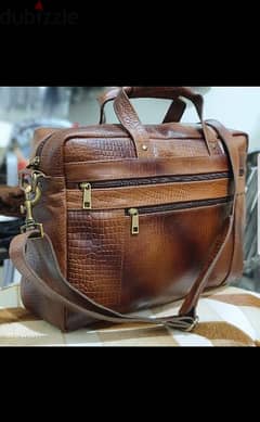 Genuine Branded Leather Business Laptop & Documents Bag 0096898045853